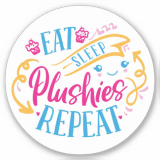 Adesivo Coma Fichas de Sono Repetir| Cuta Colorida Engraça