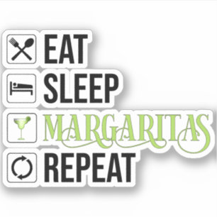 Adesivo Coma o sono Margaritas Repetir