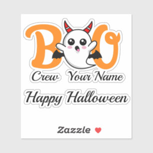 Adesivo Combinação da família Boo Crew Devil Halloween