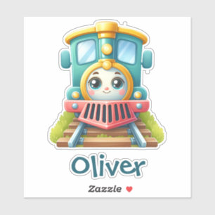 Adesivo Comboio Colorido Bonito