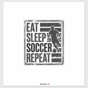 Adesivo Comer Dormir Futebol Repetir Camisa de Jogador Vin