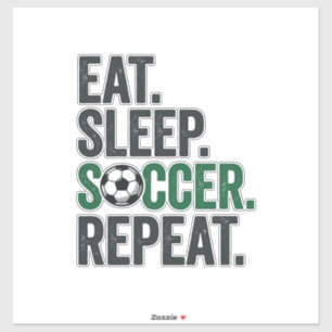 Adesivo Comer Dormir Futebol Repetir Camisa Vintage Design