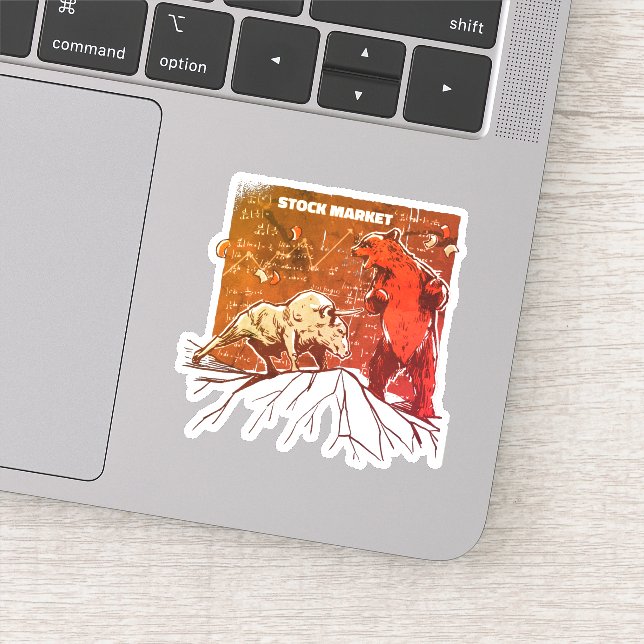 Adesivo Comerciantes de Touro e Urso (Detalhe)