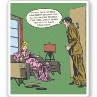 Adesivo Comic Woman Can Do Better