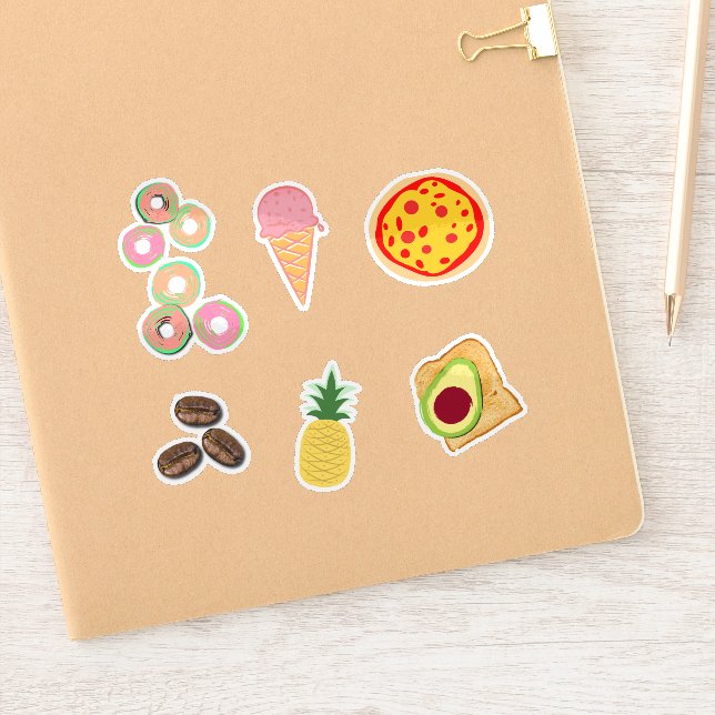 Adesivo Comida Brilhante Fofa (Notebook)