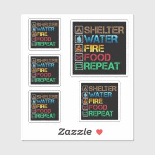 Adesivo Comida de Abrigos - Sobrevivência Permaneça Vivo