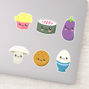 Adesivo comida Kawaii 03