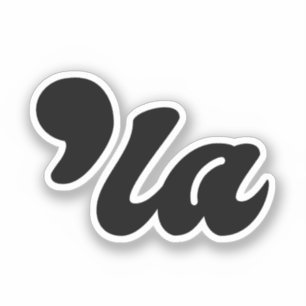 Adesivo Comma La - Kamala Black