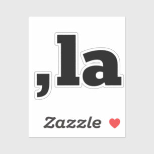 Adesivo Comma La Kamala Harris - design de texto personali