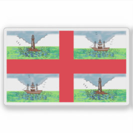 Adesivo Commissioners of Irish Lights flag,Ireland,pre1970