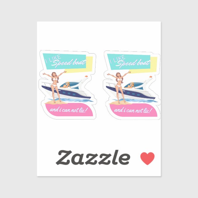 Adesivo como barco a velocidade (Folha)