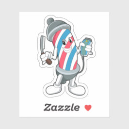 Adesivo Como Hairdresser com Razor