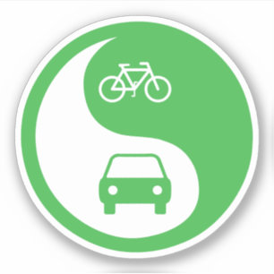 Adesivo Compartilhe a estrada Yin Yang