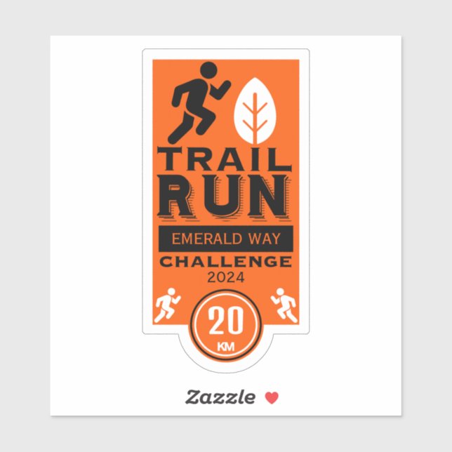 Adesivo Competição de Corrida do Runner (Folha)