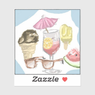 Adesivo Competição de criatividade de verão de 2025 Venced