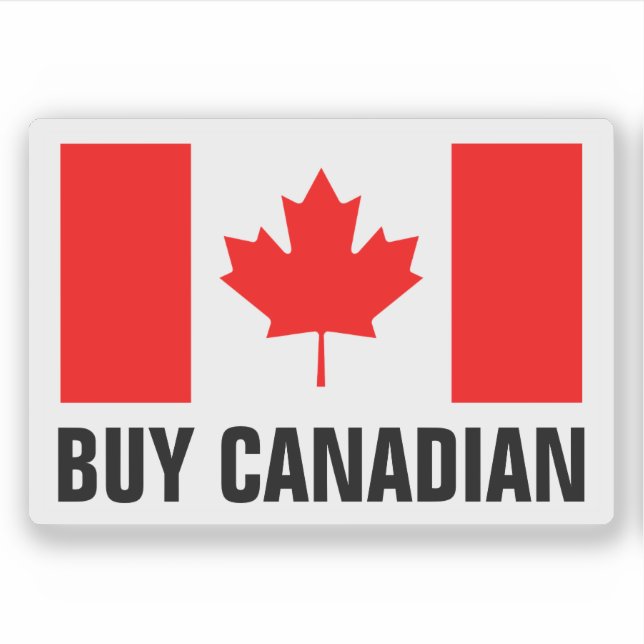 Adesivo Comprar vinil vinil canadiano com bandeira do Cana (Frente)