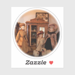 Adesivo Compras de Bonecas de Moda