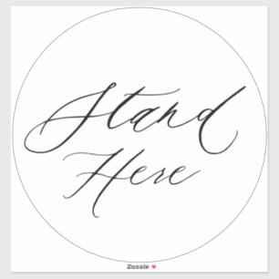 Adesivo Compro de Distância Social do Marcador de Chão Gra