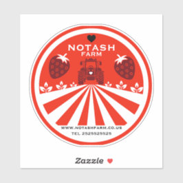 Adesivo Compro de Fazenda de morango