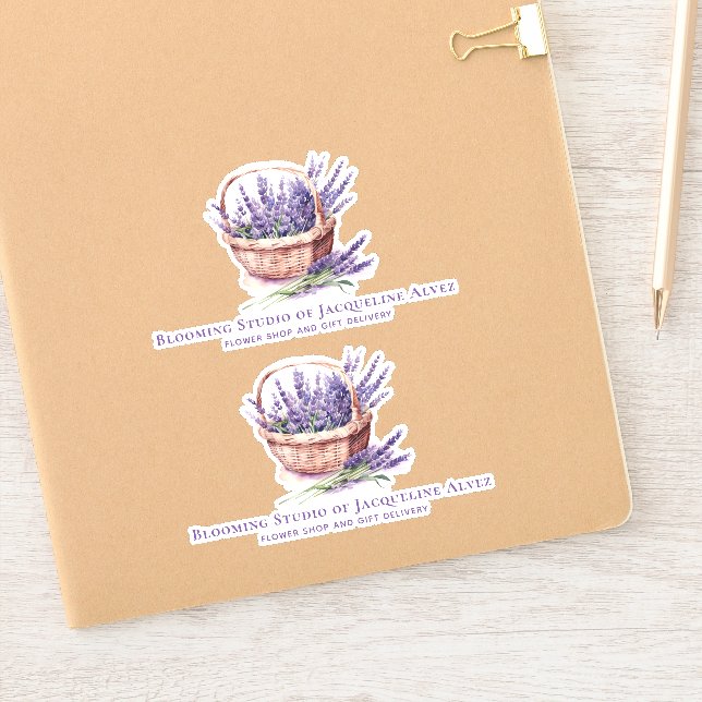 Adesivo Compro Flor da ilustração da Lavanda comercial (Notebook)