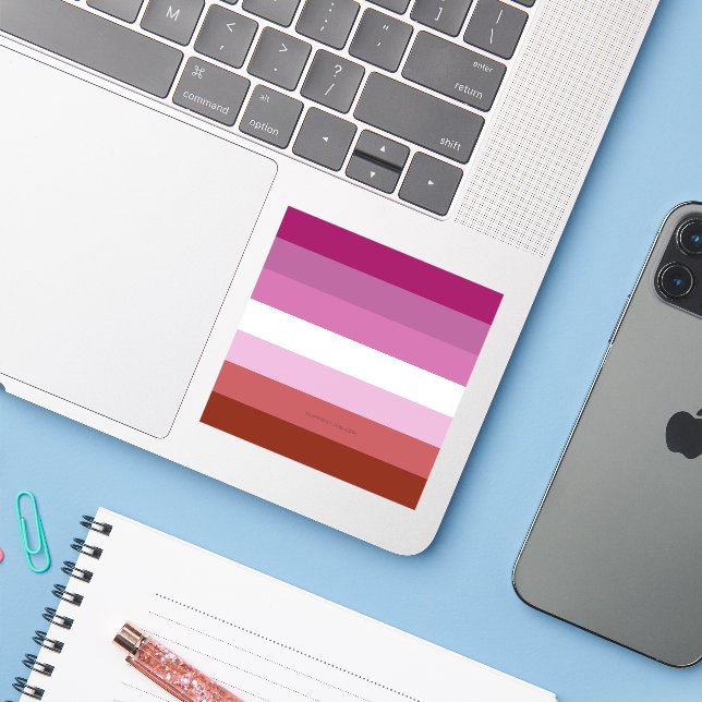 Adesivo Comunidade feminina do orgulho lésbico de Slippery (Notebook com iPhone)