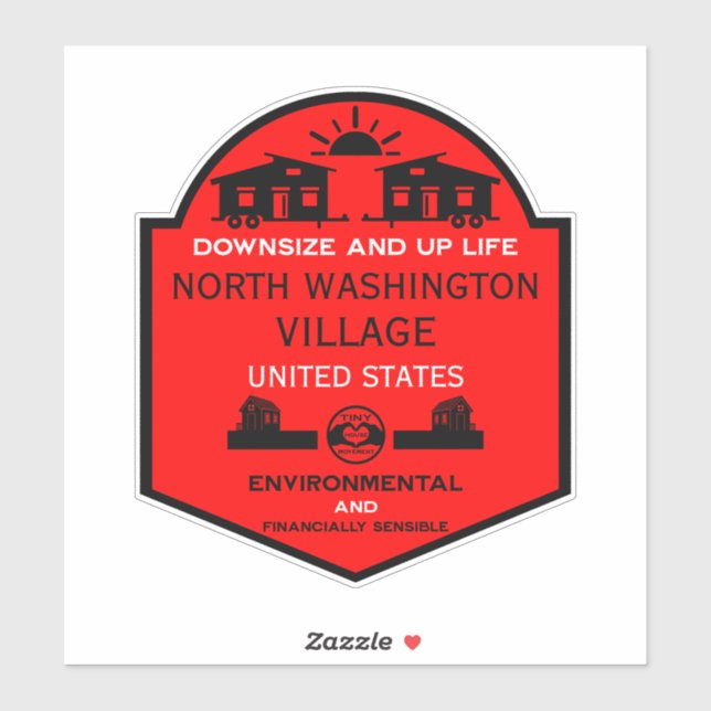 Adesivo Comunidades de Casa Pequena Editáveis (Folha)