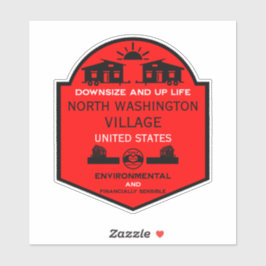 Adesivo Comunidades de Casa Pequena Editáveis