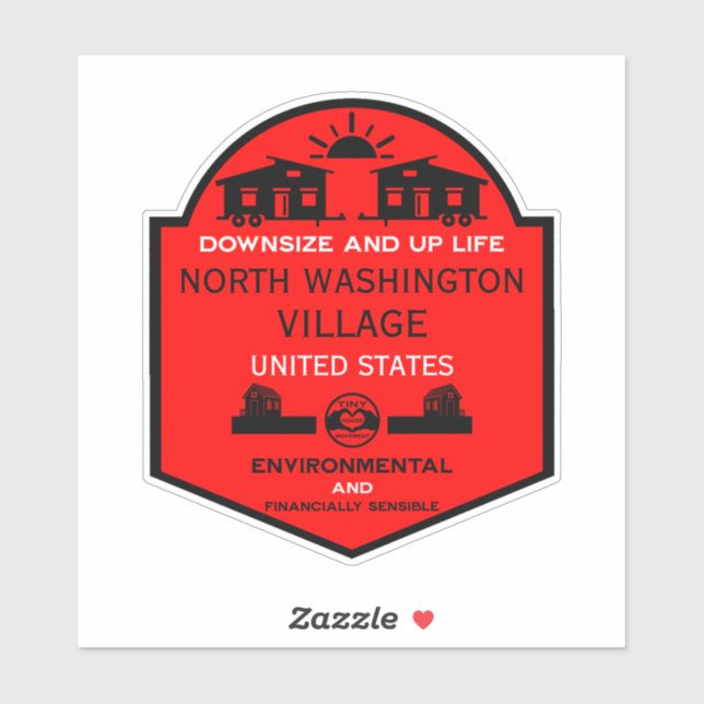 Adesivo Comunidades de Casa Pequena Editáveis (Folha)