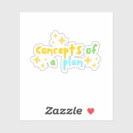 Adesivo Conceitos de um Plano