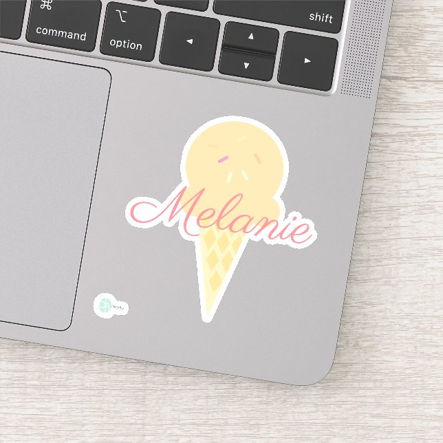 Adesivo Cone de Icecream Bonito com Sprinkles (Detalhe)