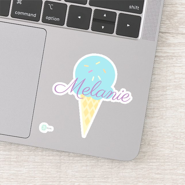 Adesivo Cone de Icecream Bonito com Sprinkles (Detalhe)