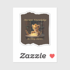 Adesivo Conhecimento antigo em minúsculos coletes-punhetas