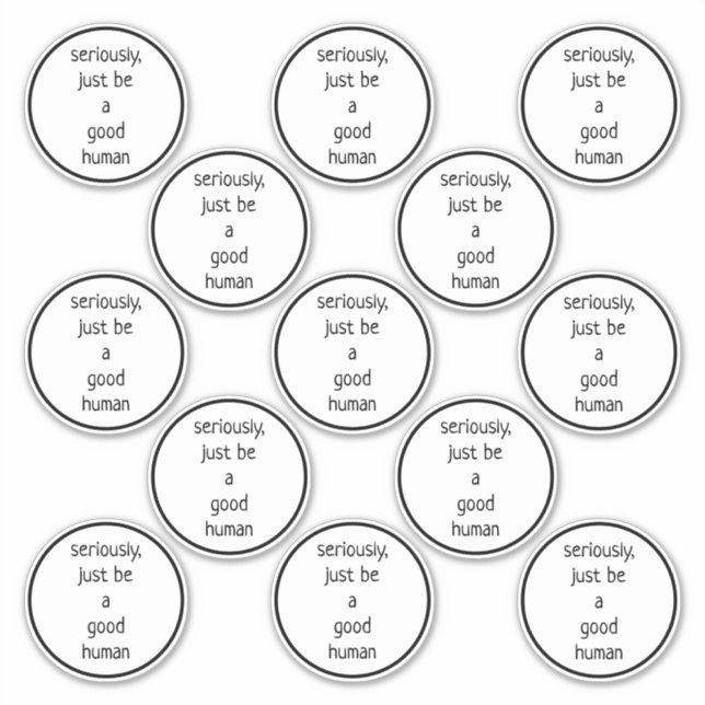 Adesivo conjunto de 13 de 3 polegadas seriamente seja apen (Frente)