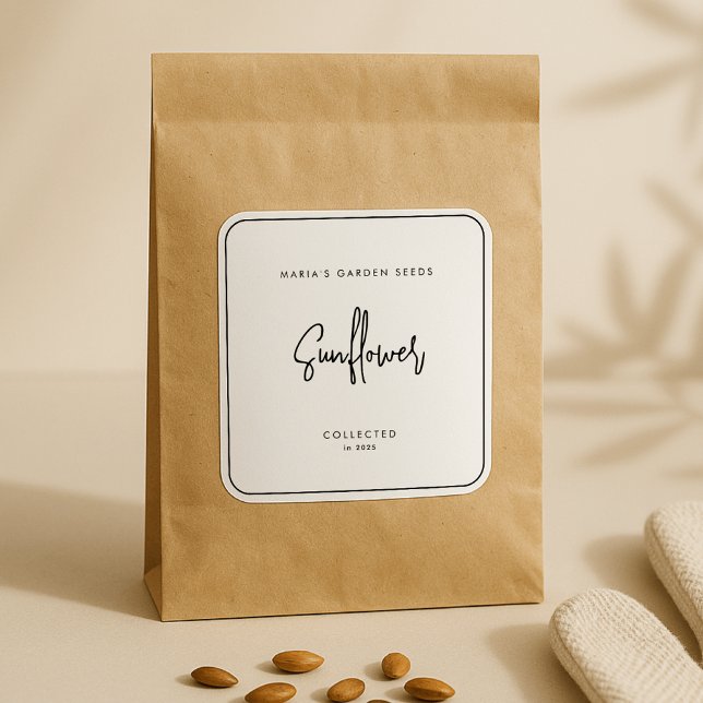 Adesivo conjunto de 9 rótulos de sementes (Criador carregado)