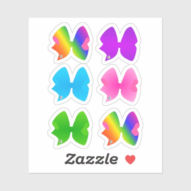 Adesivo Conjunto de Arcos Grandes Coloridos - Inclui Arco  (Folha)