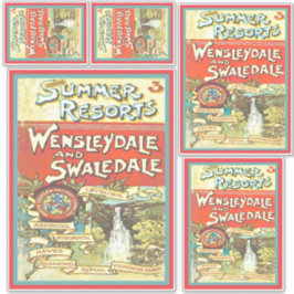 Adesivo Conjunto de Artes do Guia de Turista Ferroviário d