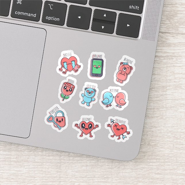 Adesivo Conjunto de autocolantes lisos e bonitos (Detalhe)