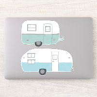 Conjunto de Campos de Trailer Vintage RV de 2 Arte