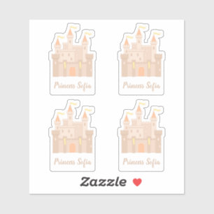 Adesivo Conjunto de Castelo da Princesa Real Medieval Real