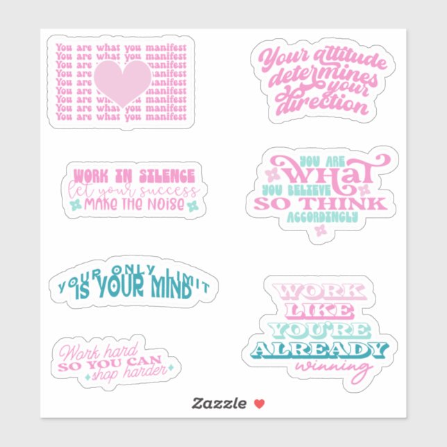 Adesivo conjunto de conjuntos de tendências espelhadas de  (Folha)