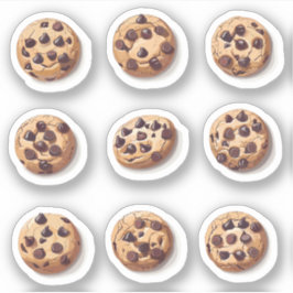 Adesivo Conjunto de Cookies Chip Chocolate