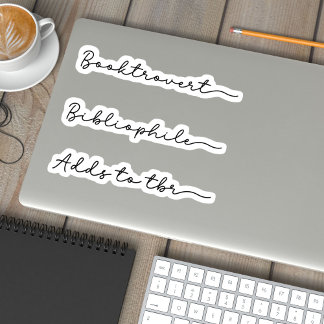 Adesivo Conjunto de Folha Manuscrito