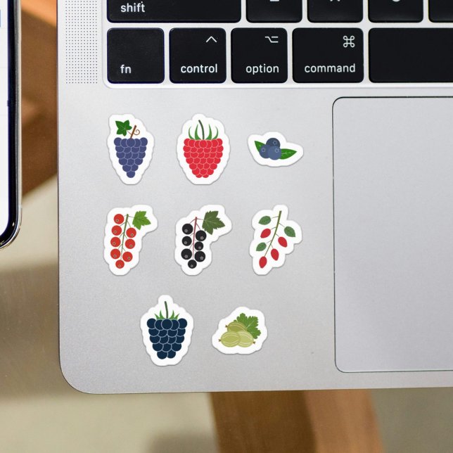 Adesivo Conjunto de Frutas de Berry (Set of Berry Fruits Stickers)