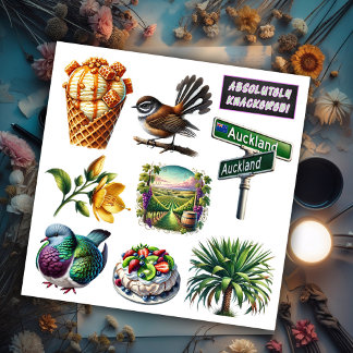 Adesivo Conjunto de Kiwiana Nova Zelândia 4