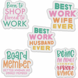 Adesivo Conjunto de Pacotes de Cotações Engraçadas do Offi