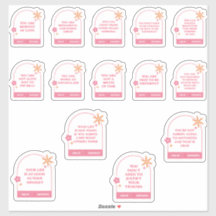 conjunto de pacotes de lembretes diários