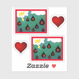 Adesivo Conjunto de Pop de Arte de BD