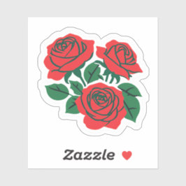 Adesivo Conjunto de Rosas