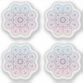 Adesivo Conjunto de tatuagem roxo azul desenhado à mão Man