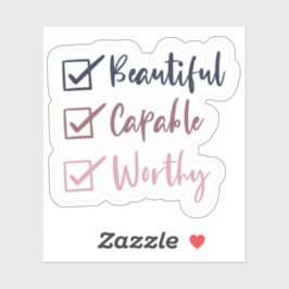 Adesivo Conjunto de Vinhetas à Prova de Água Bela Capaz